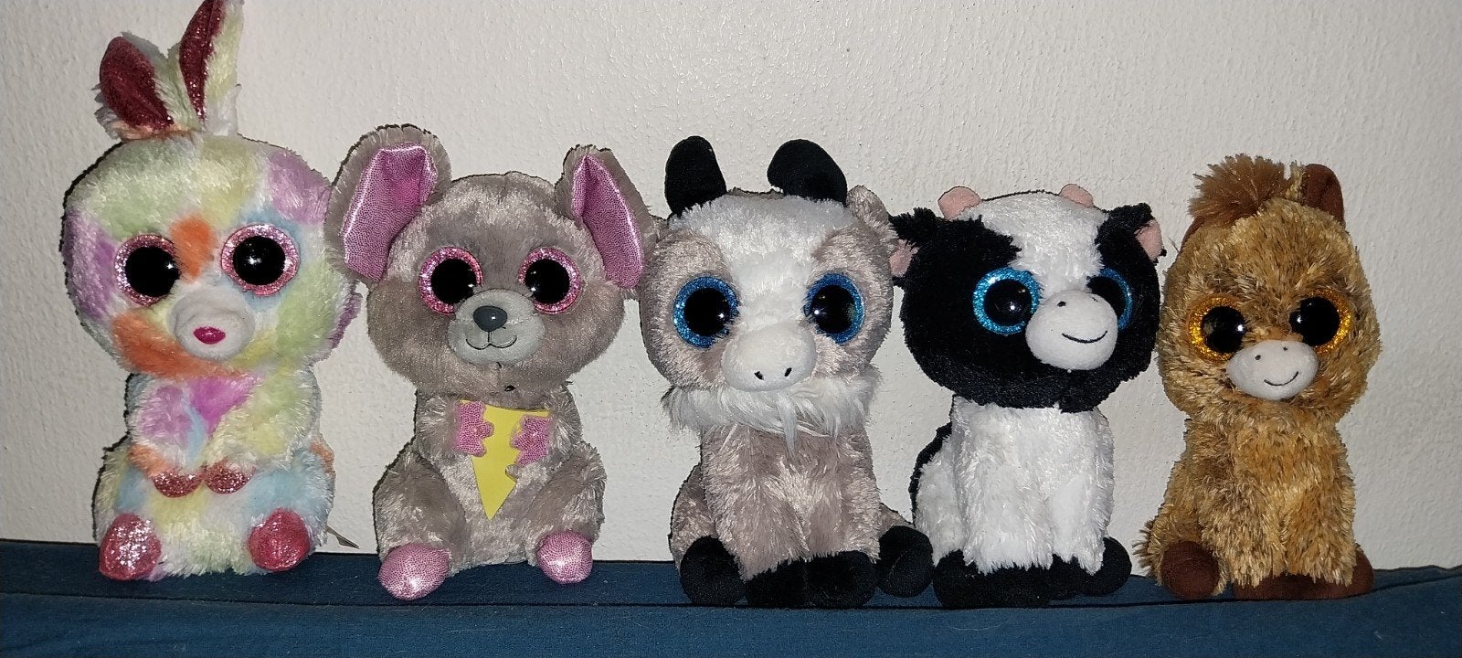 Ty Beanie Boos Boerderijdieren Set knuffels, Overige karakters, Ophalen of Verzenden, Zo goed als nieuw, Meerkleurig