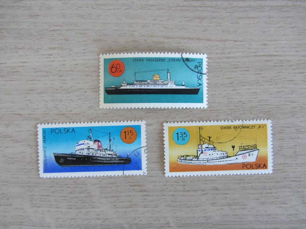 Polska 1971 Polish Ships Postzegels, Postzegels en Munten, Ophalen of Verzenden, Gestempeld, Overige thema's
