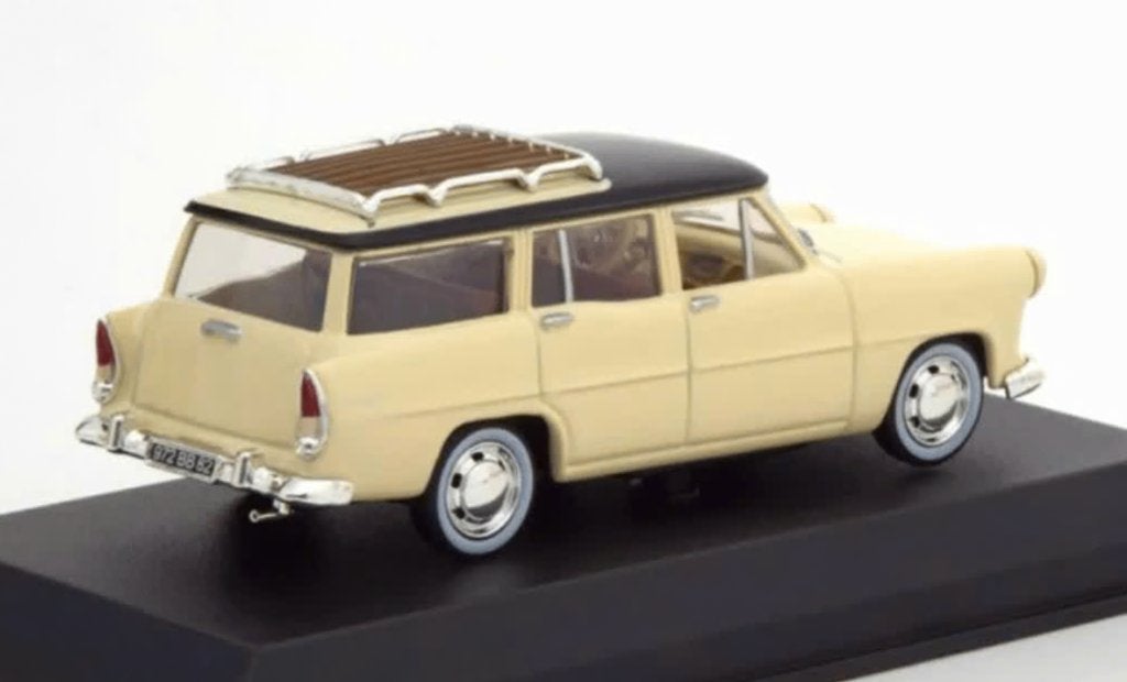 SIMCA VEDETTE MARLY 1957 L.GEEL/ZWART 1:43 NOREV ref. 574055, Hobby en Vrije tijd, Modelauto's | 1:43, Ophalen of Verzenden, Nieuw