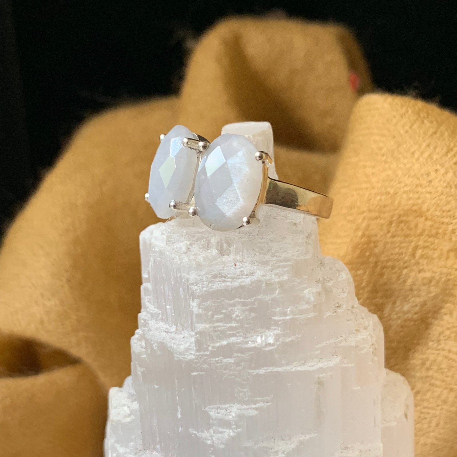 Maansteen vertrouwen balans harmonie intuïtie SALE, Sieraden, Tassen en Uiterlijk, Ringen, Wit, Magnolia11, Nieuw, Ophalen of Verzenden