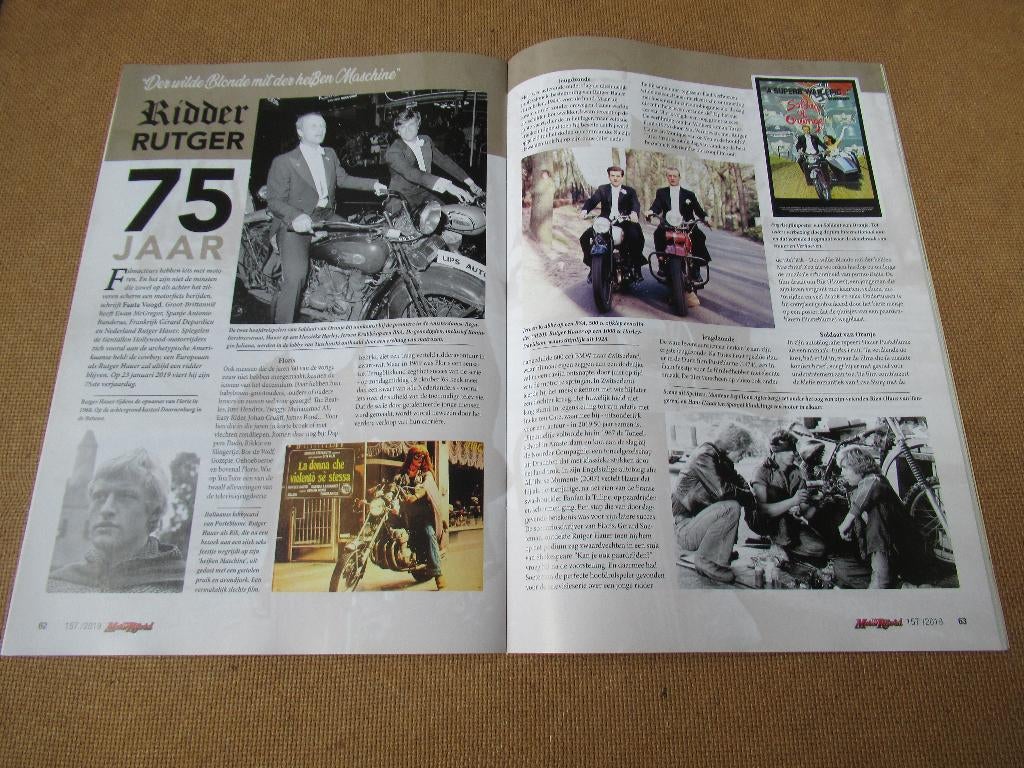 Het Motorrijwiel nr.157 van 2019 met Rutger Hauer 75 jaar, Boeken, Motoren, Zo goed als nieuw, Algemeen, Verzenden