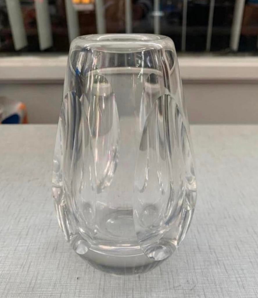 Vaas helder glas Leerdam Floris Meydam Copier leerdam.?, Ophalen of Verzenden
