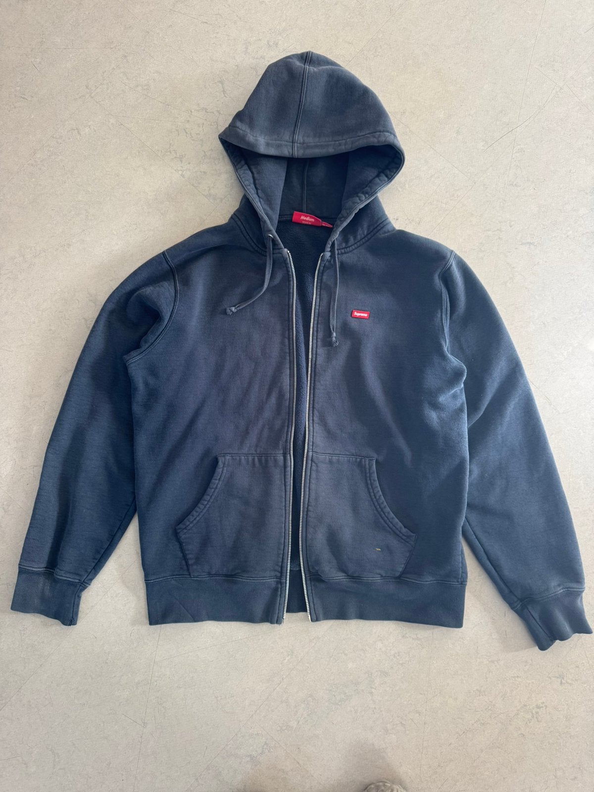 Supreme hooded vest. Rits kapot, Verzenden, Gedragen, Maat 48/50 (M), Blauw