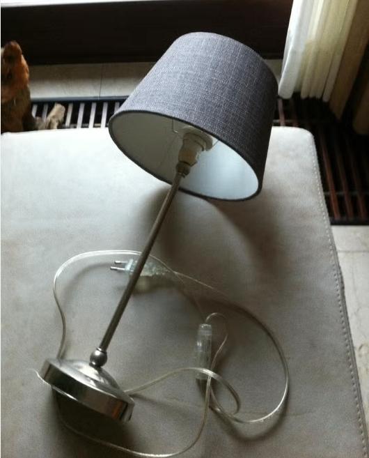 Modern schemerlampje flamingo voet zilver., Ophalen of Verzenden, Zo goed als nieuw, Minder dan 50 cm
