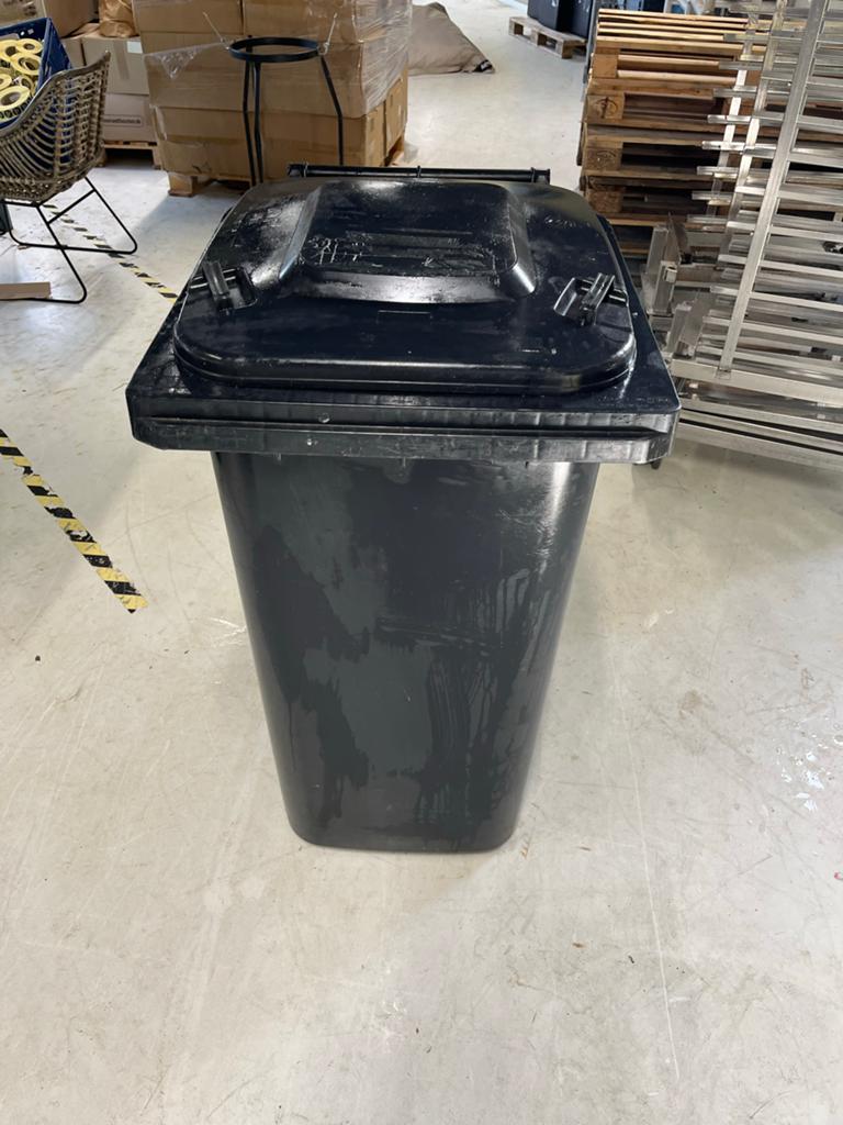 Kliko 240 liter - Grijze afvalcontainer met wielen, Huis en Inrichting, Woonaccessoires | Prullenbakken, 40 liter of meer, Ophalen