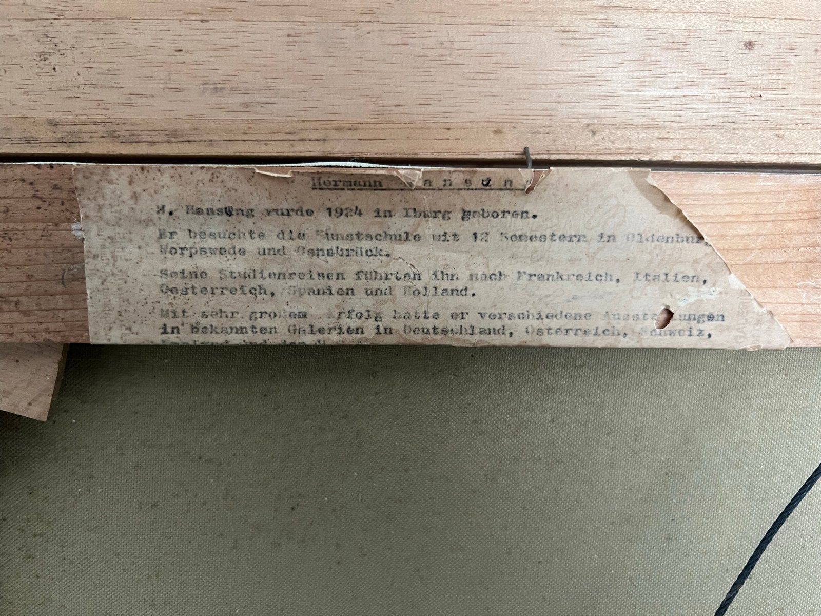 Indrukwekkend Berglandschap Olieverfschilderij - Hermann Han, Antiek en Kunst, Kunst | Schilderijen | Klassiek, Ophalen, Doek