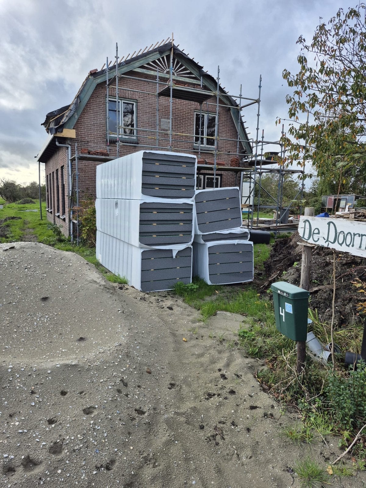 73m2 UNIDEK RENO DEKFOLIE DAKPLAAT -6.3RC- DIKTE 189 MM, Doe-het-zelf en Verbouw, 12 cm of meer, Nieuw, 15 m² of meer, Piepschuim (Tempex)