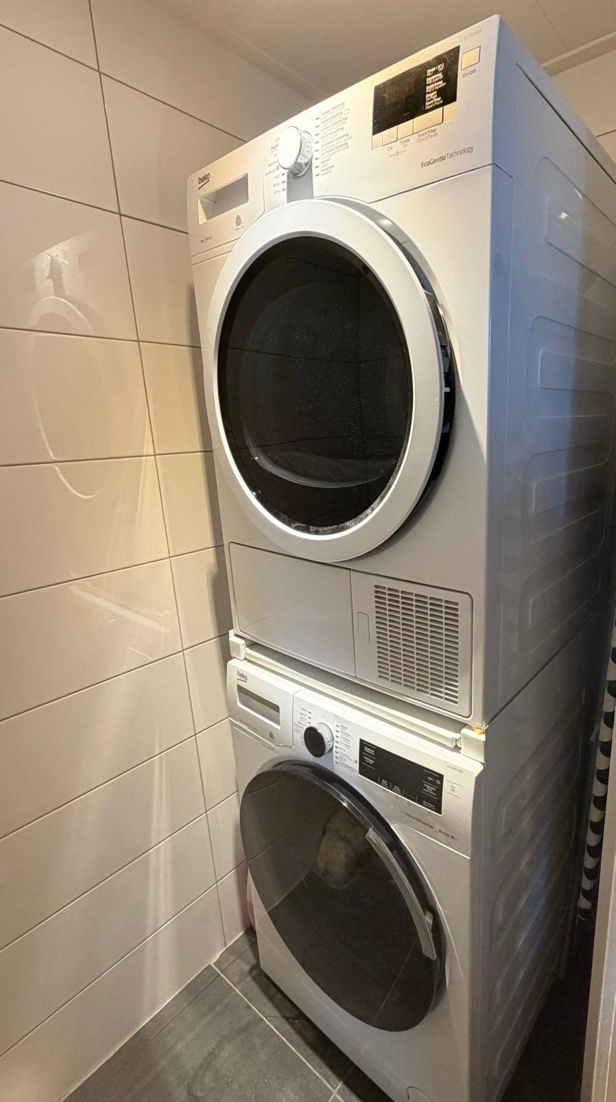 Beko wasmachine en warmtepomp droger, Witgoed en Apparatuur, 6 tot 8 kg, Ophalen, Zo goed als nieuw, Minder dan 85 cm