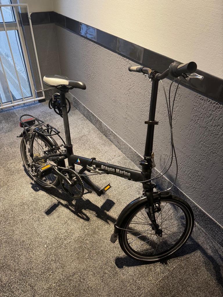 Dragon Marine Opvouwbare Fiets - Compact & Handig, 20 inch of meer, Gebruikt, Velgrem, Versnellingen