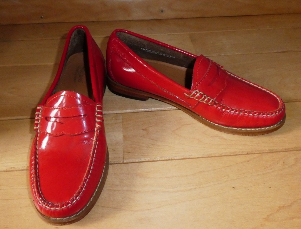 G.H. Bass & Co loafers maat 36 Weejuns tango rood Whitney, Verzenden, Instappers, Rood, G.H. Bass & Co Weejuns