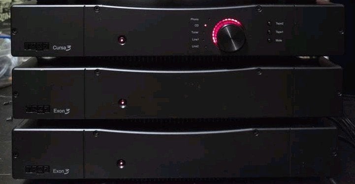Rega Stereoset: 2x Exon3 mono eind, Cursa3 pre met MM phono, Ophalen, Gebruikt, Overige merken, Losse componenten
