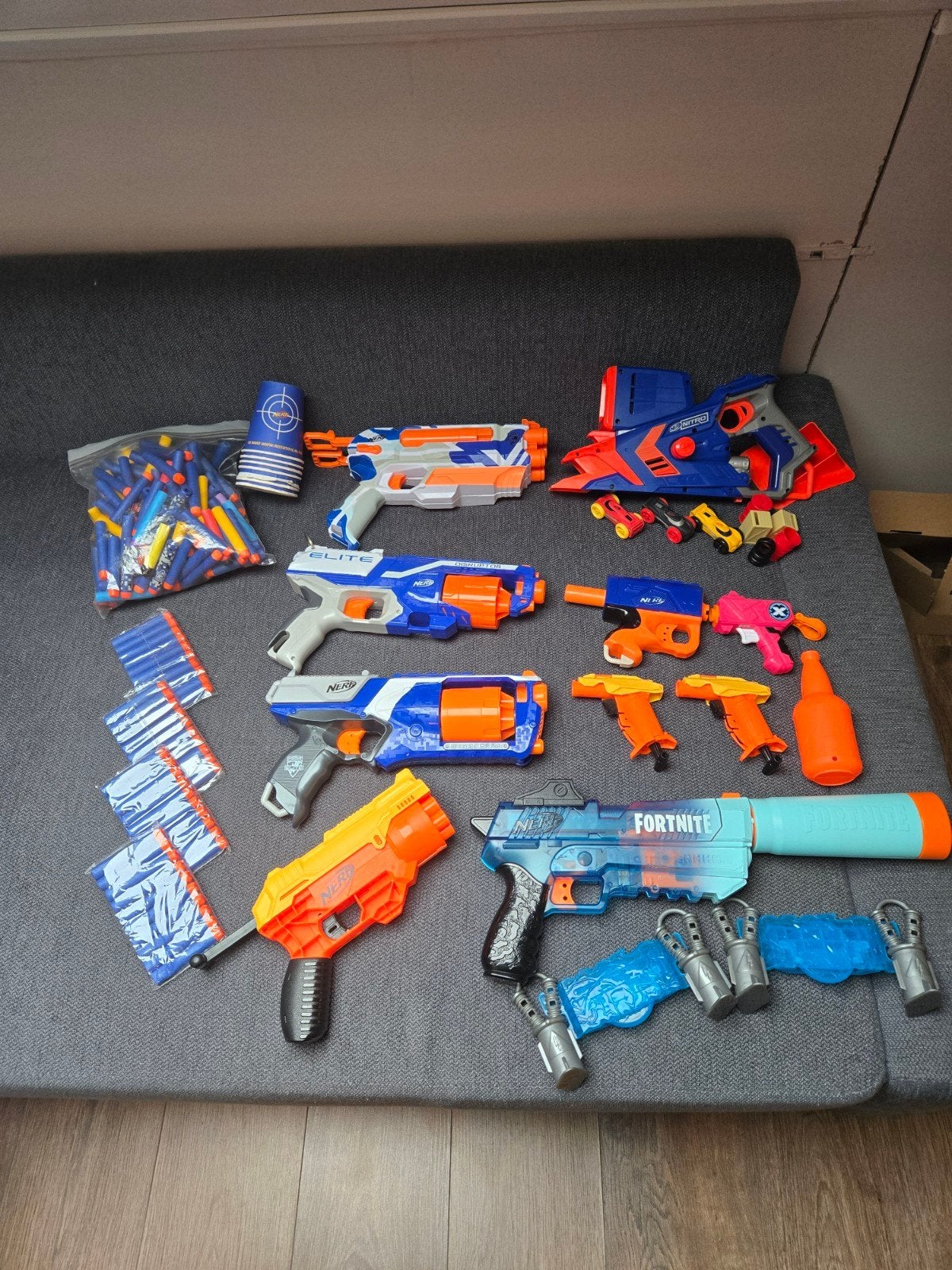 Grote Nerf Collectie met o.a. Fortnite Blaster, Ophalen of Verzenden, Gebruikt, Jongen of Meisje