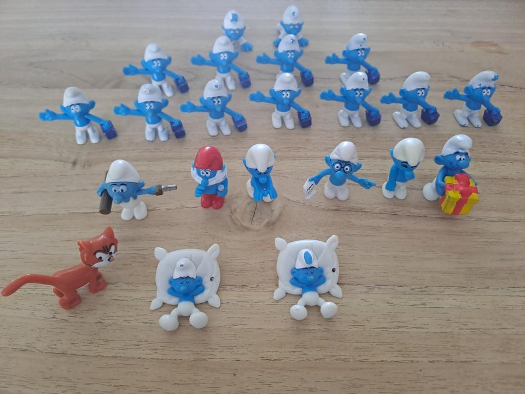 Grote collectie Smurfen beeldjes - albert heijn 2008, Verzamelen, Smurfen, Ophalen of Verzenden, Gebruikt, Verschillende Smurfen