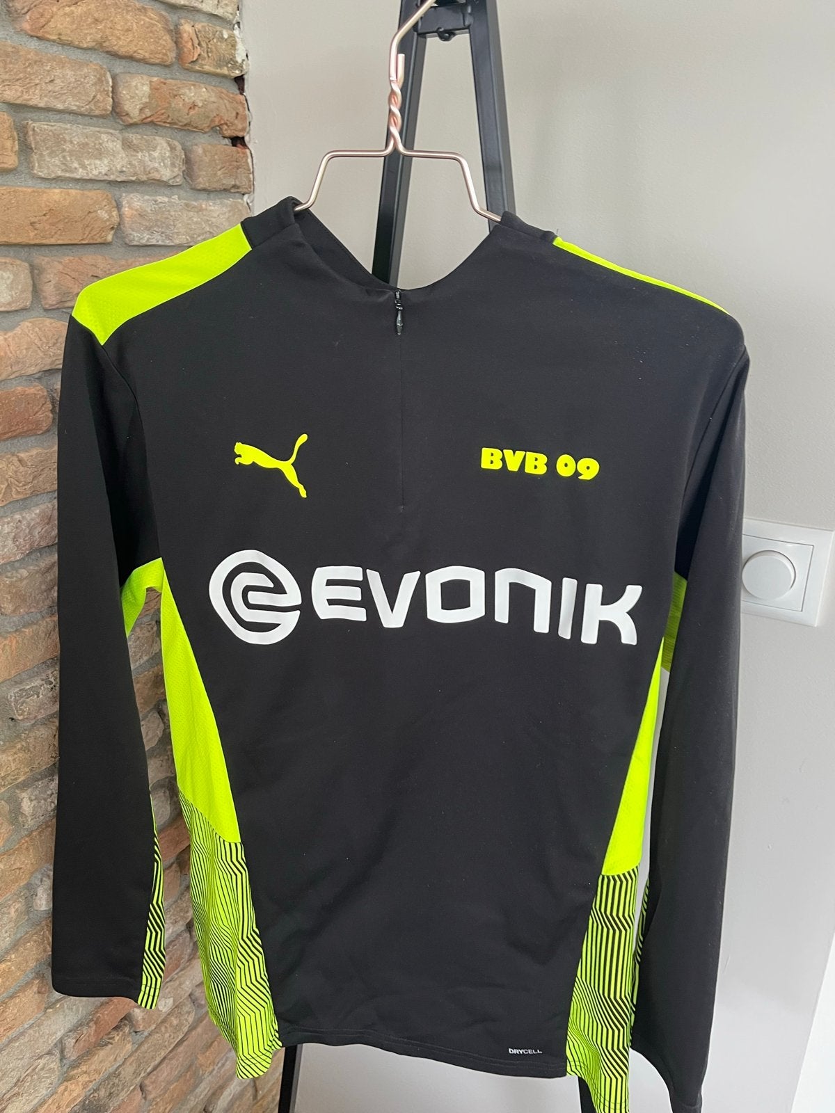 Puma BVB 09 Trainingstrui Zwart/Neon Geel Maat S, Zwart, Ophalen of Verzenden, Zo goed als nieuw, Voetbal