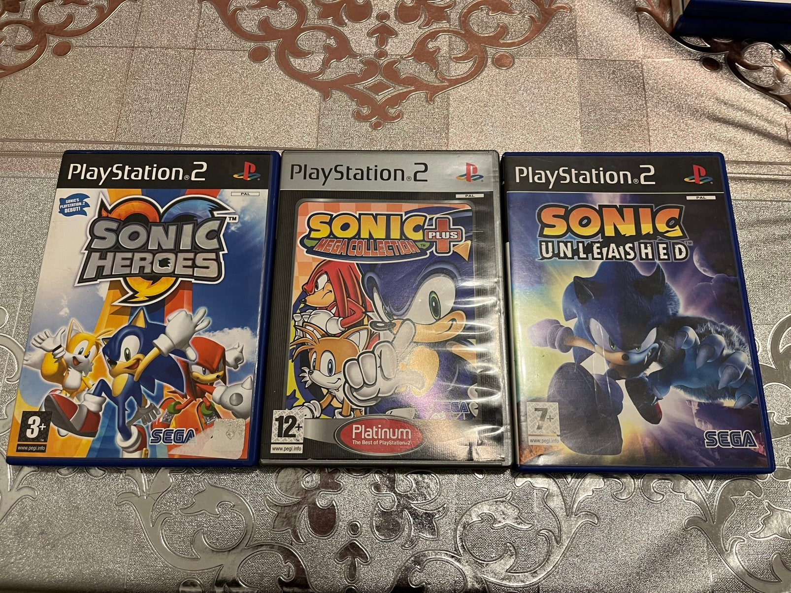 Sonic PS2 Bundel – Heroes, Mega Collection Plus & Unleashed, Avontuur en Actie, 1 speler, Ophalen of Verzenden, Zo goed als nieuw