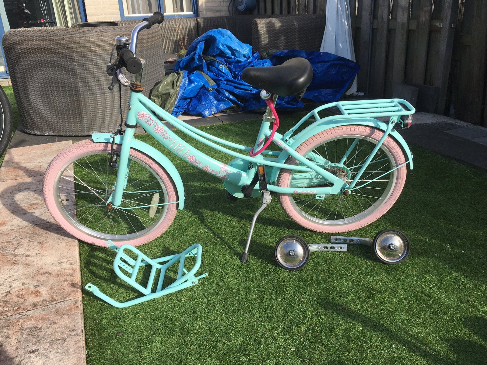 Meisjes fiets Lola opknapper, Ophalen, Gebruikt, 20 inch