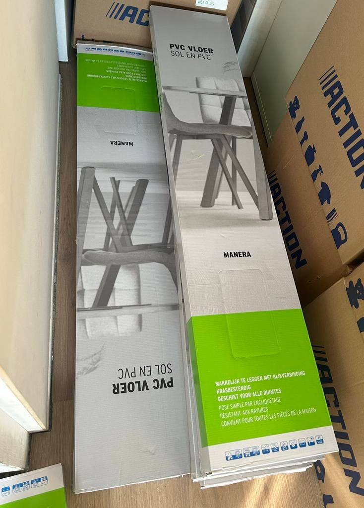 GAMMA click PVC Manera naturel eiken houtlook (22,4 m2), Ophalen, Kunststof, 50 tot 150 cm, Overige typen