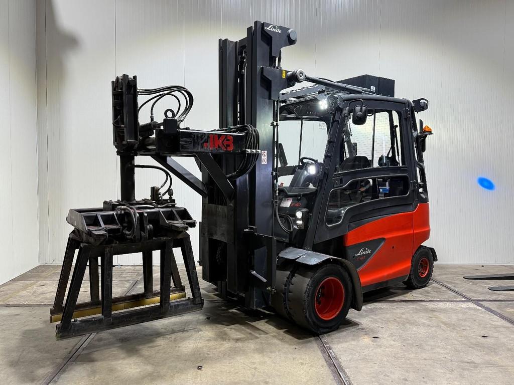 Linde E40-600 Triplex 6M Freelift 6600uur Stenenklem Freelif