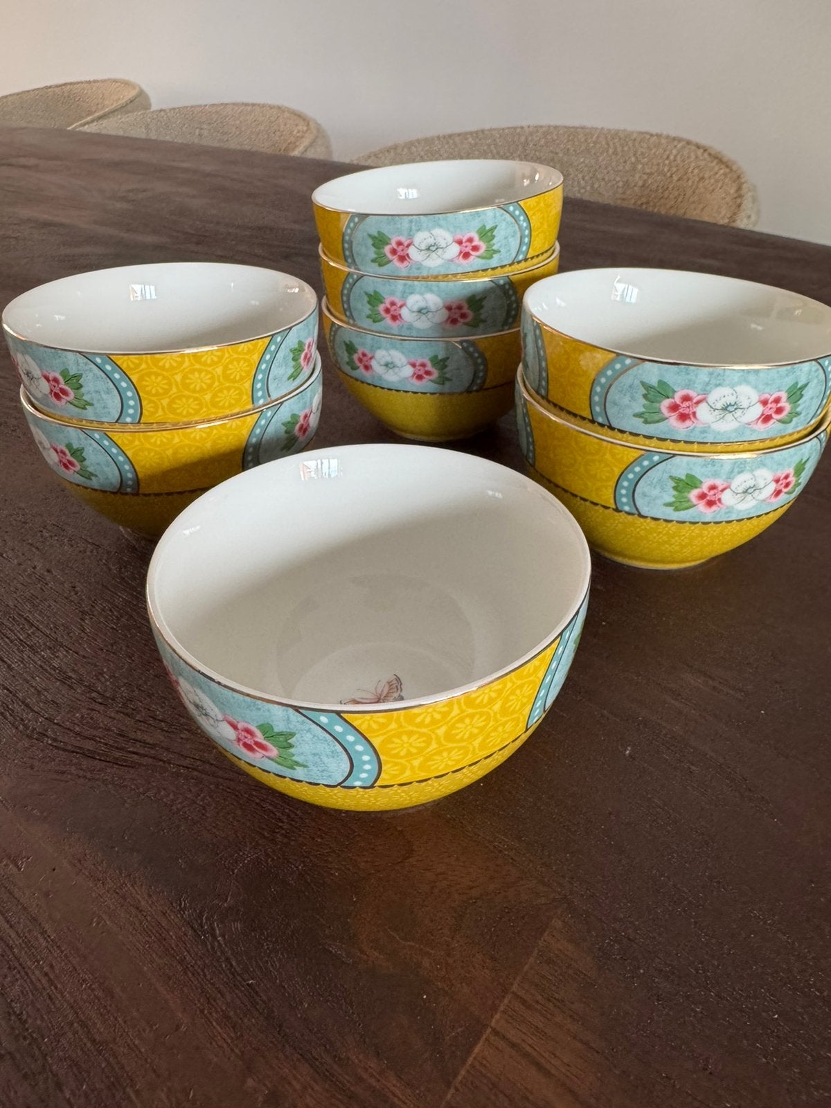Kleine kommen 9,5 cm Pip Studio - Blushing Birds collectie, Ophalen, Zo goed als nieuw, Kom(men), Overige stijlen