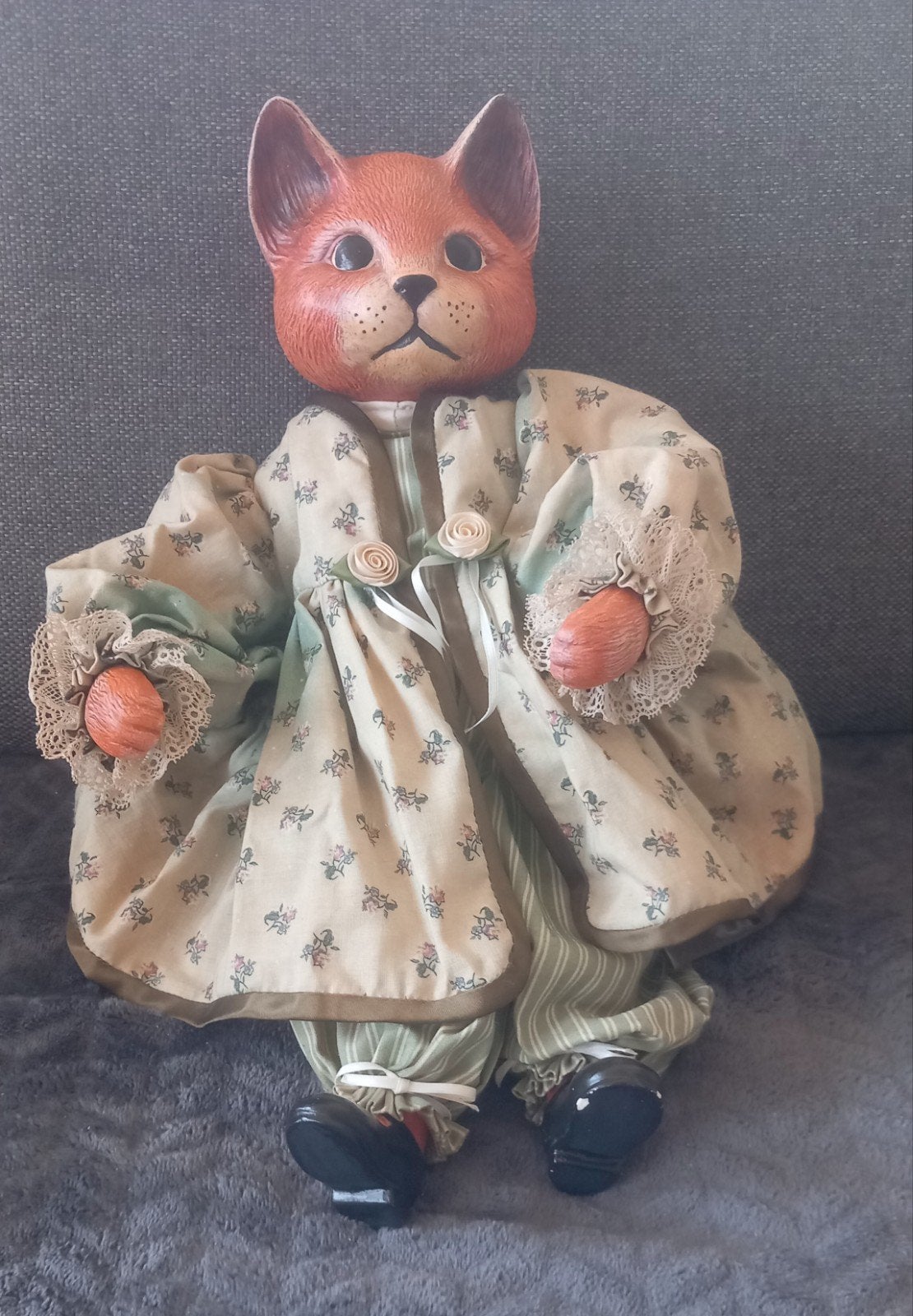 Mooie Vintage Keramische Poezen pop Garry Sharpe Gare Inc, Ophalen of Verzenden, Zo goed als nieuw, Dier
