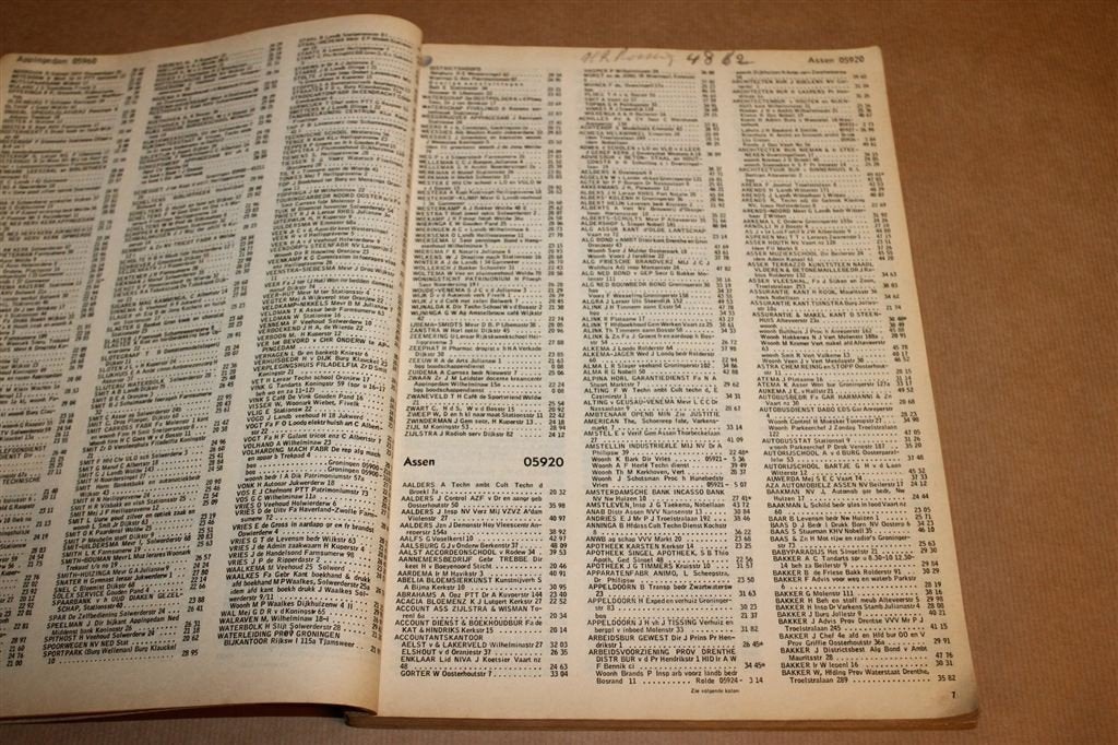 Telefoongids District Groningen 1962 — PTT Vintage Gids, Boeken, Ophalen of Verzenden, Gelezen