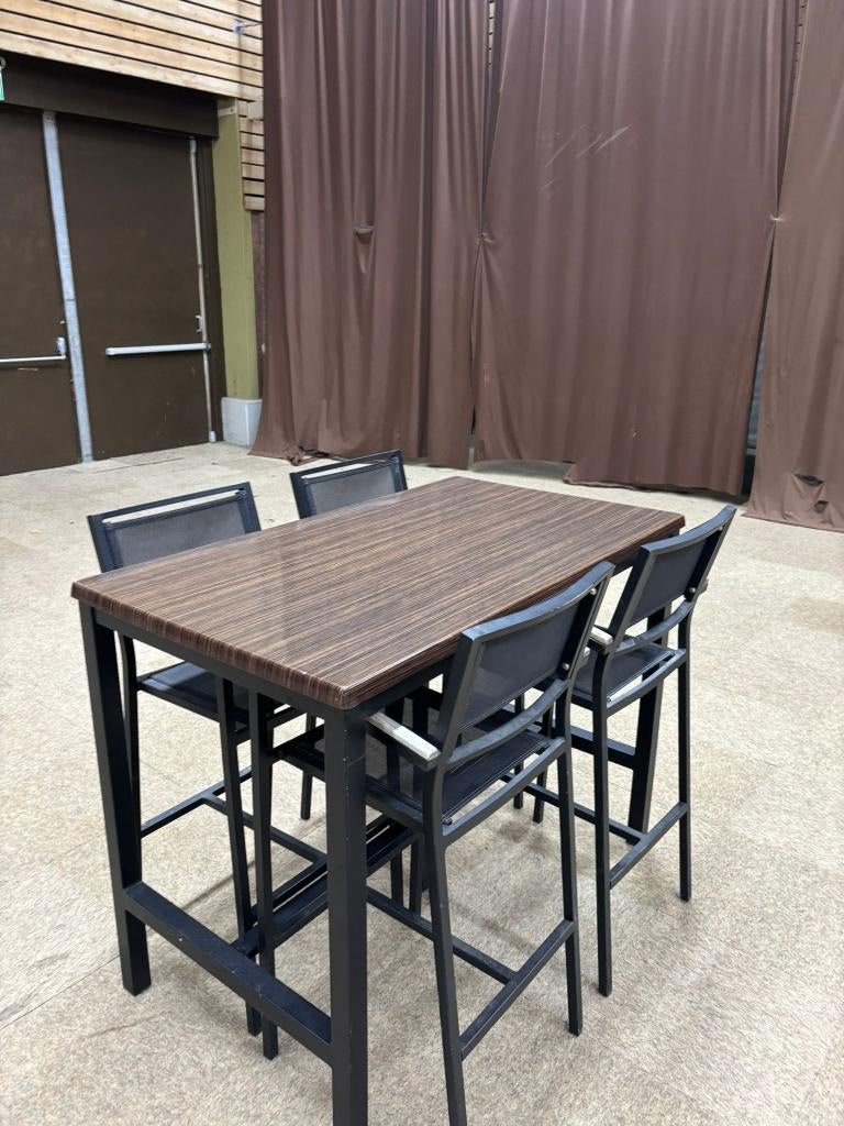 Hoge (sta)tafel, Ophalen, Gebruikt