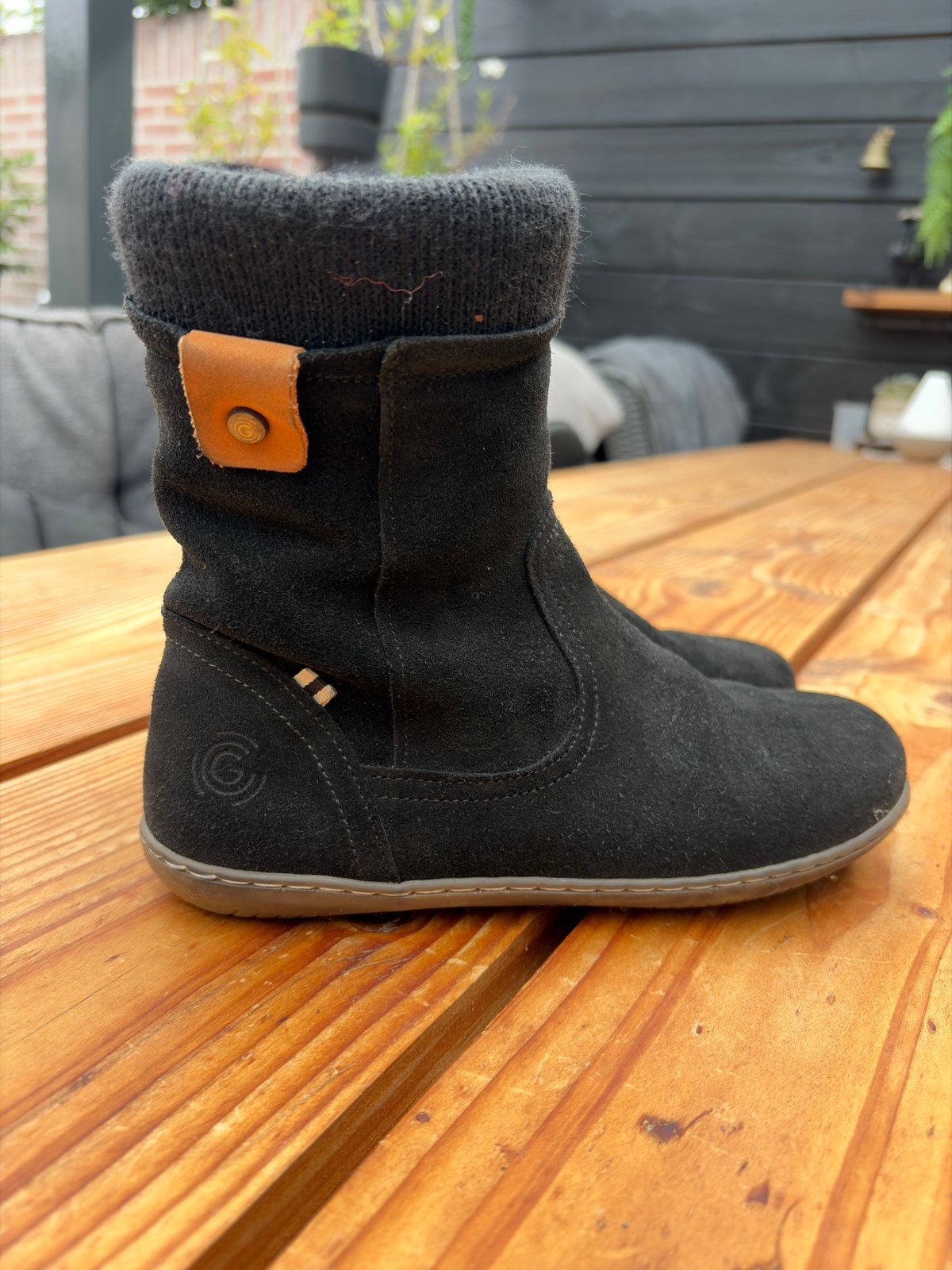 Groundies Barefootwear laarzen zwart, Maat 36, Zwart, Lage of Enkellaarzen, Ophalen of Verzenden, Zo goed als nieuw