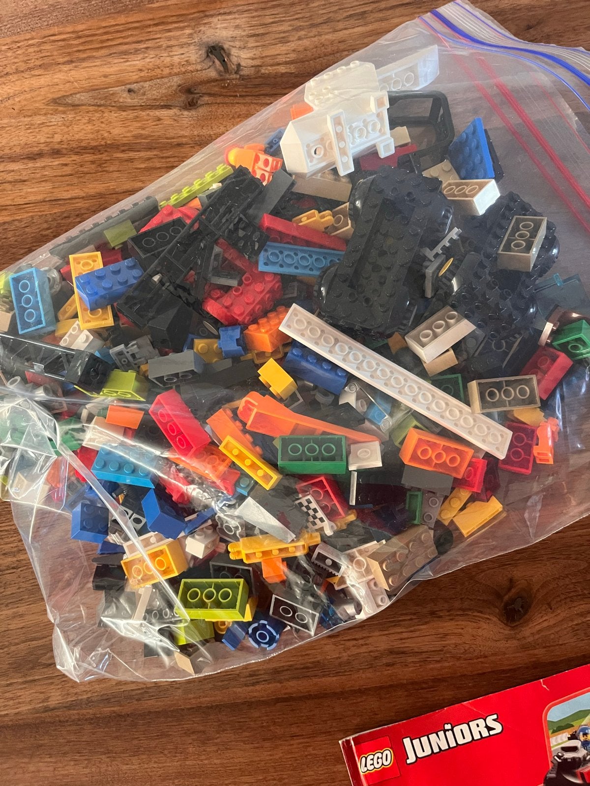 Lego Juniors Mix: Losse Stenen en Instructieboekjes, Gebruikt, Overige thema's, Lego, Ophalen of Verzenden