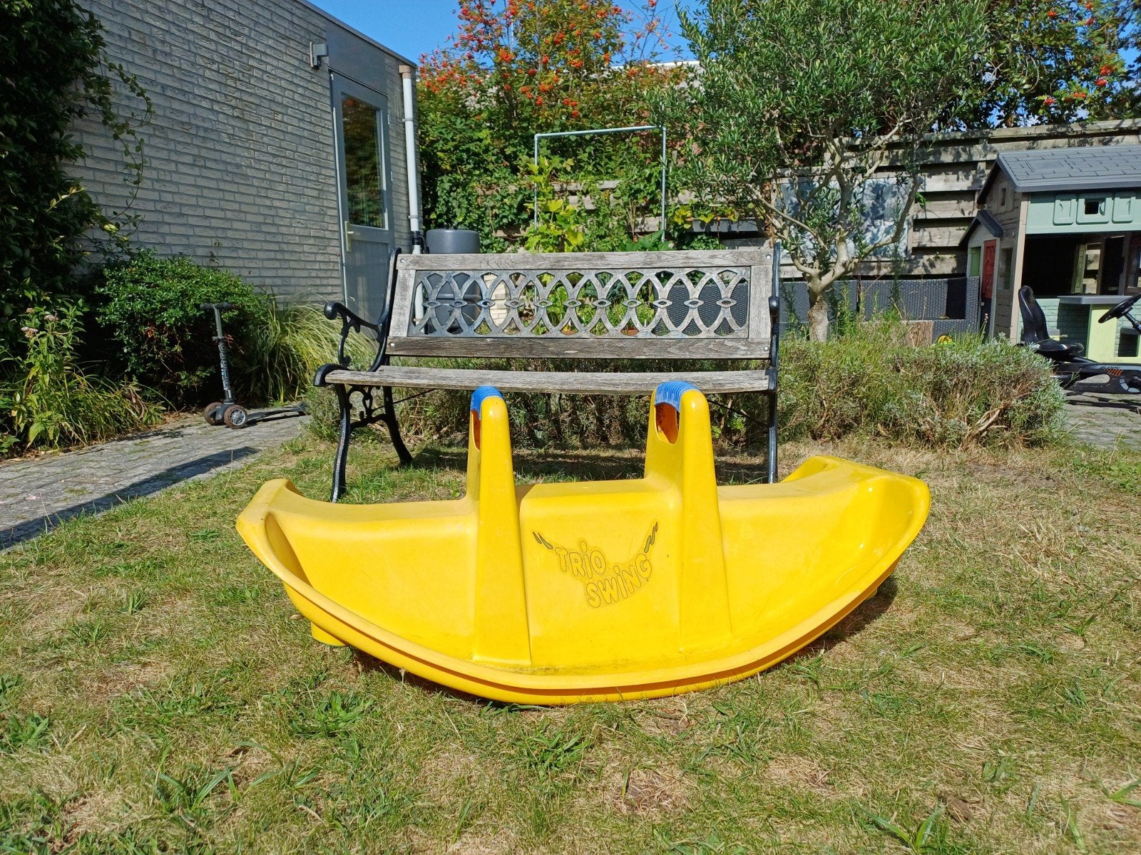Gele Trio Swing wipwap voor 2 of 3 kindjes, Ophalen, Gebruikt