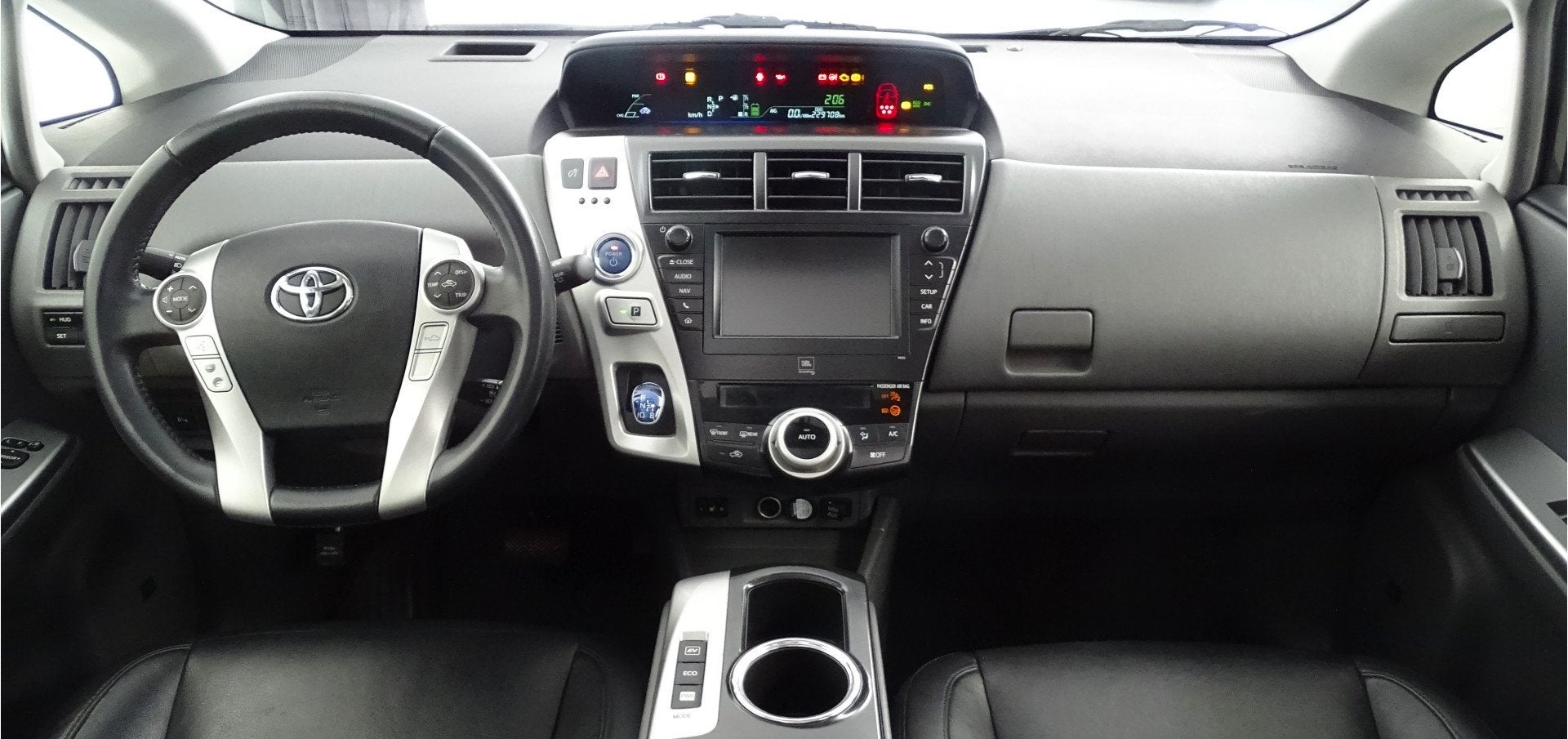 Toyota Prius+ 1.8 Business Plus-LEDER-7 Zits-Panoramadak tre, Auto's, Automatische klimaatregeling, Gebruikt, Zwart, 4 cilinders