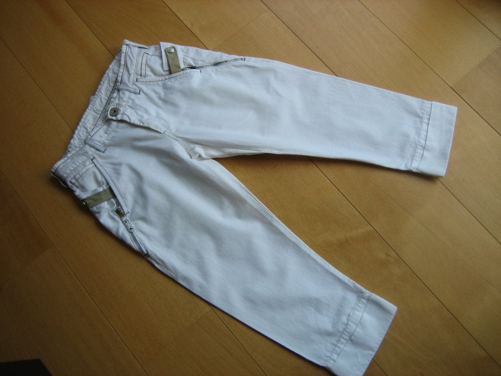 Zeer stoere witte 3/4 broek M + F GIRBAUD D36 snazzeys, Girbaud, Verzenden, Wit, Nieuw