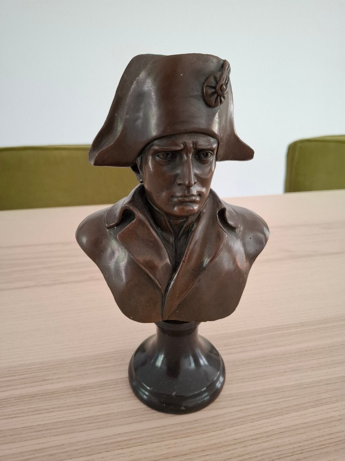 Bronzen buste Napoleon Bonaparte, 25 cm hoog, Verzenden, Buste, Brons, Bruin