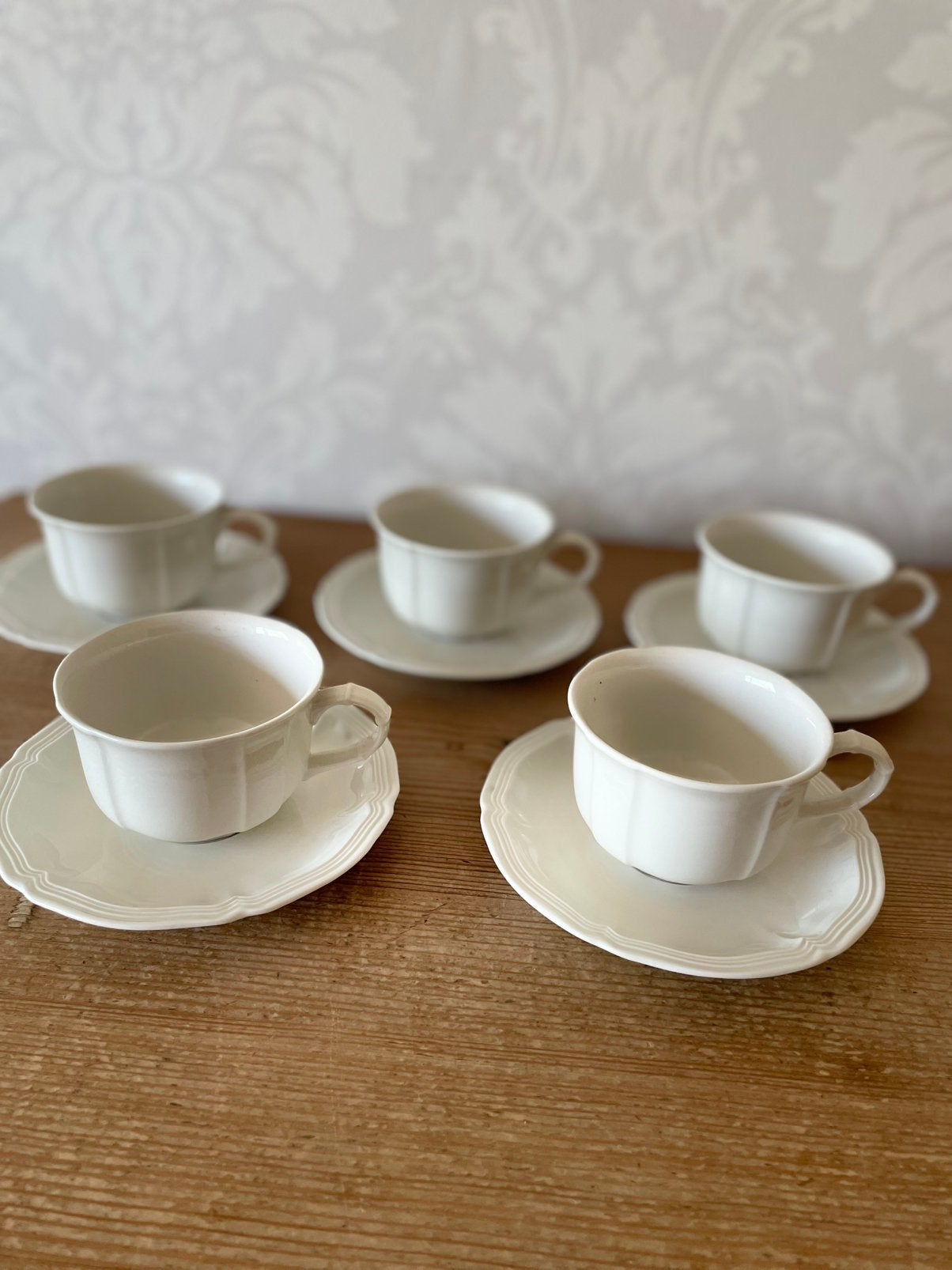 Villeroy & Boch Manoir 5x theekop en schotels, Verzenden, Villeroy & Boch, Zo goed als nieuw, Overige stijlen