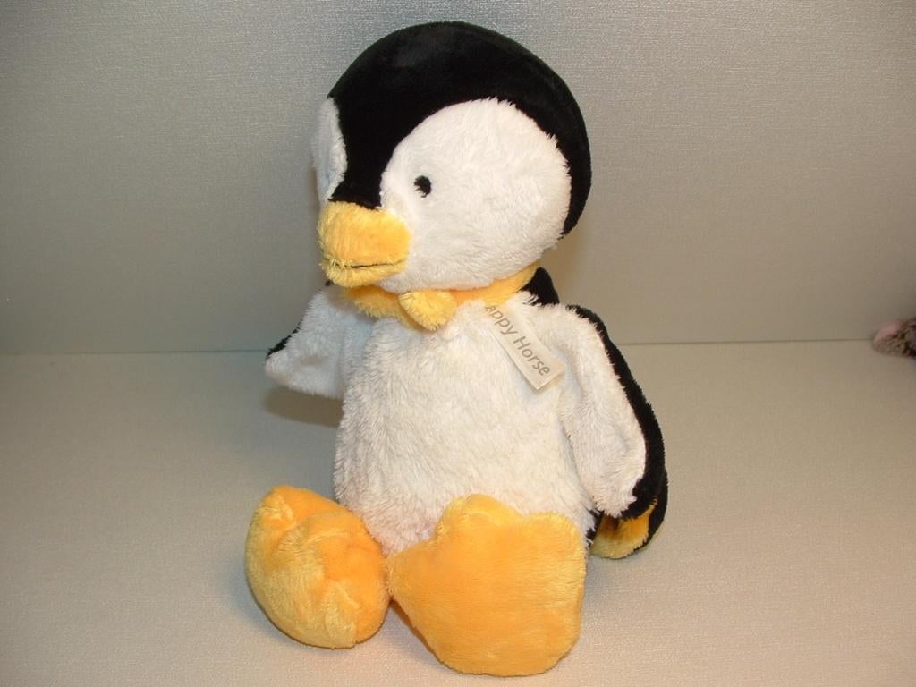 HAPPY HORSE PINGUIN PENGUIN PASCAL NR2 VELOURS, Kinderen en Baby's, Speelgoed | Knuffels en Pluche, Ophalen of Verzenden, Nieuw