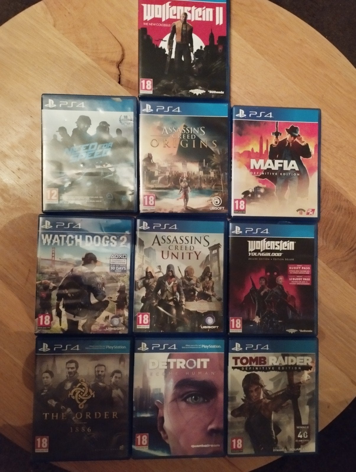 10 PlayStation 4 spellen, 1 speler, Ophalen of Verzenden, Zo goed als nieuw