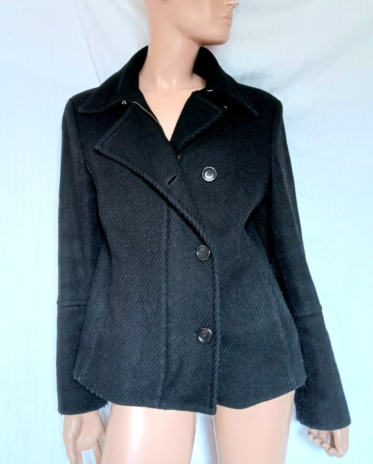 PENNY BLACK Jasje , Maat 40 ( ITAL 46 ) , WOL , MOHAIR, Ophalen, Zo goed als nieuw, Maat 38/40 (M), Zwart