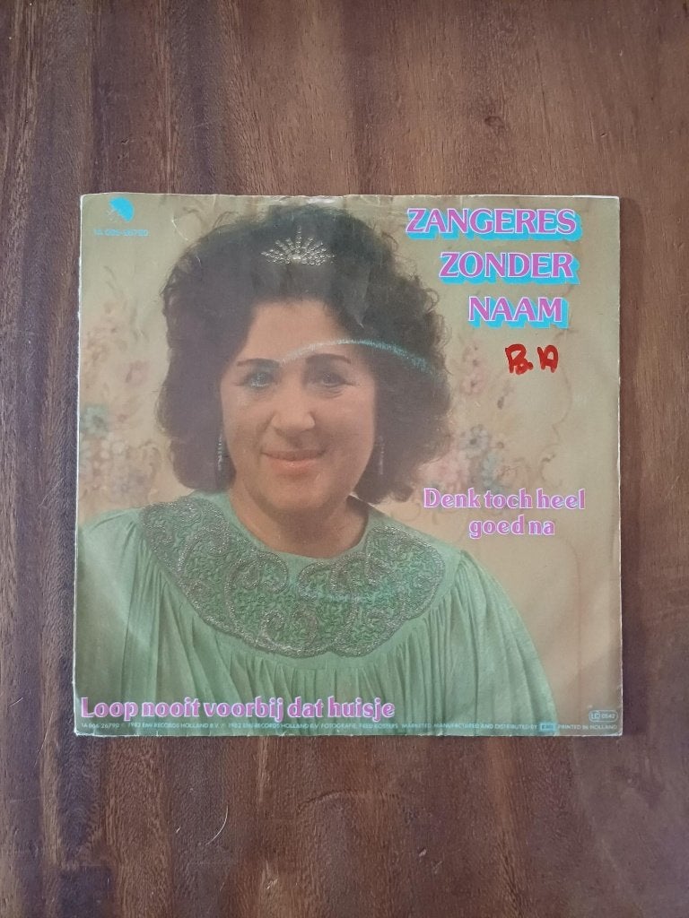 Zangeres Zonder Naam - Denk Toch Heel Goed Na - Single, Gebruikt, 7 inch, Ophalen of Verzenden, EP
