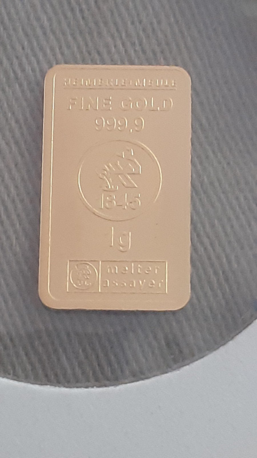 1 gram goudbaartje 999.9 fijn goud, Verzenden, Goud