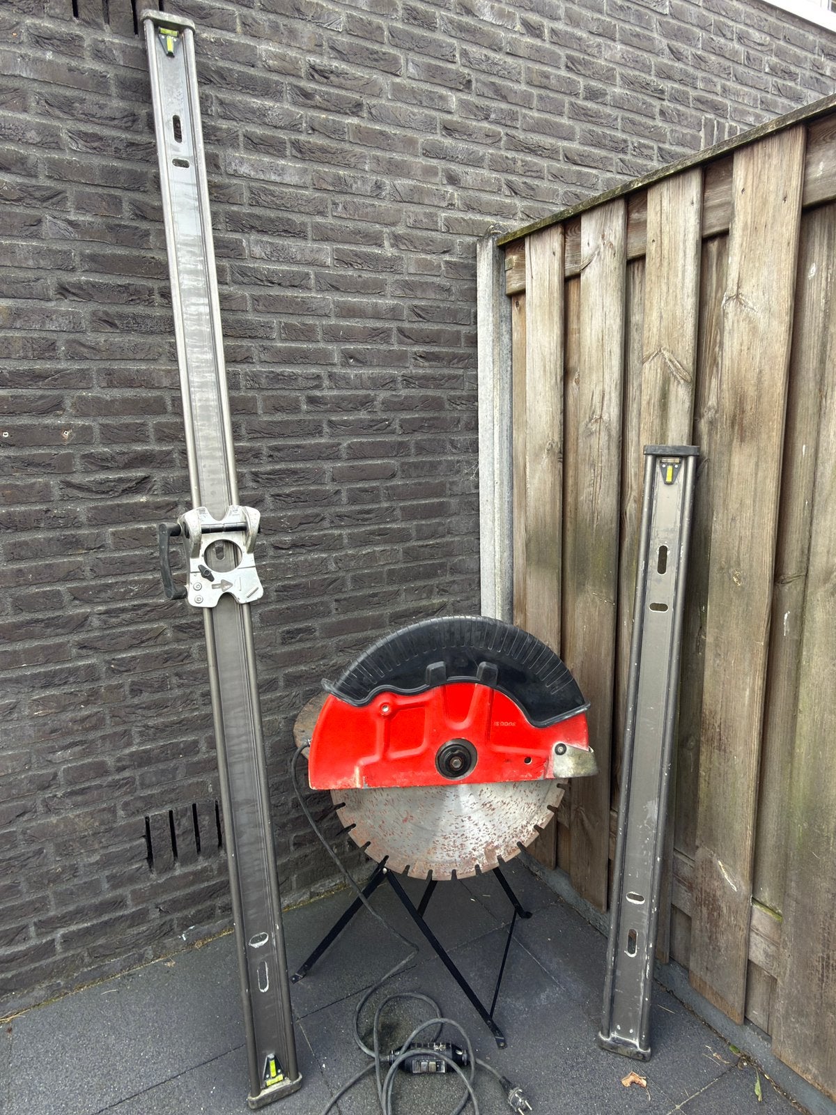 Adamas muurzaag wandzaag diamantzaag 500mm geleider, Doe-het-zelf en Verbouw, Ophalen, Invalzaag, 70 mm of meer, Zo goed als nieuw