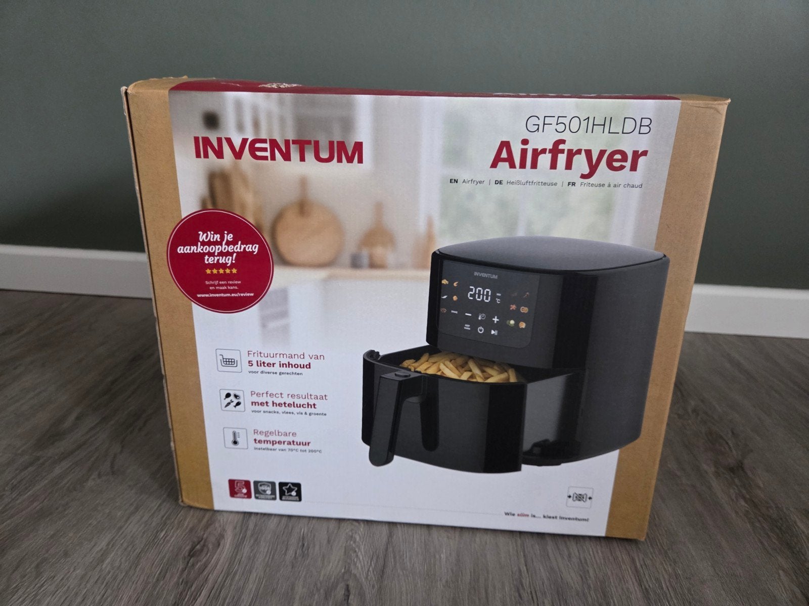 Inventum GF501HLDB, 4 liter of meer, Ophalen of Verzenden, Nieuw