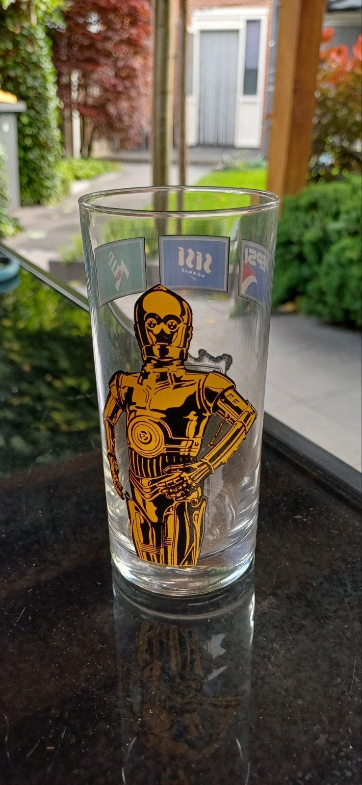 Vintage Star Wars C-3PO Pepsi Glas - Special Edition, Ophalen of Verzenden, Gebruikt