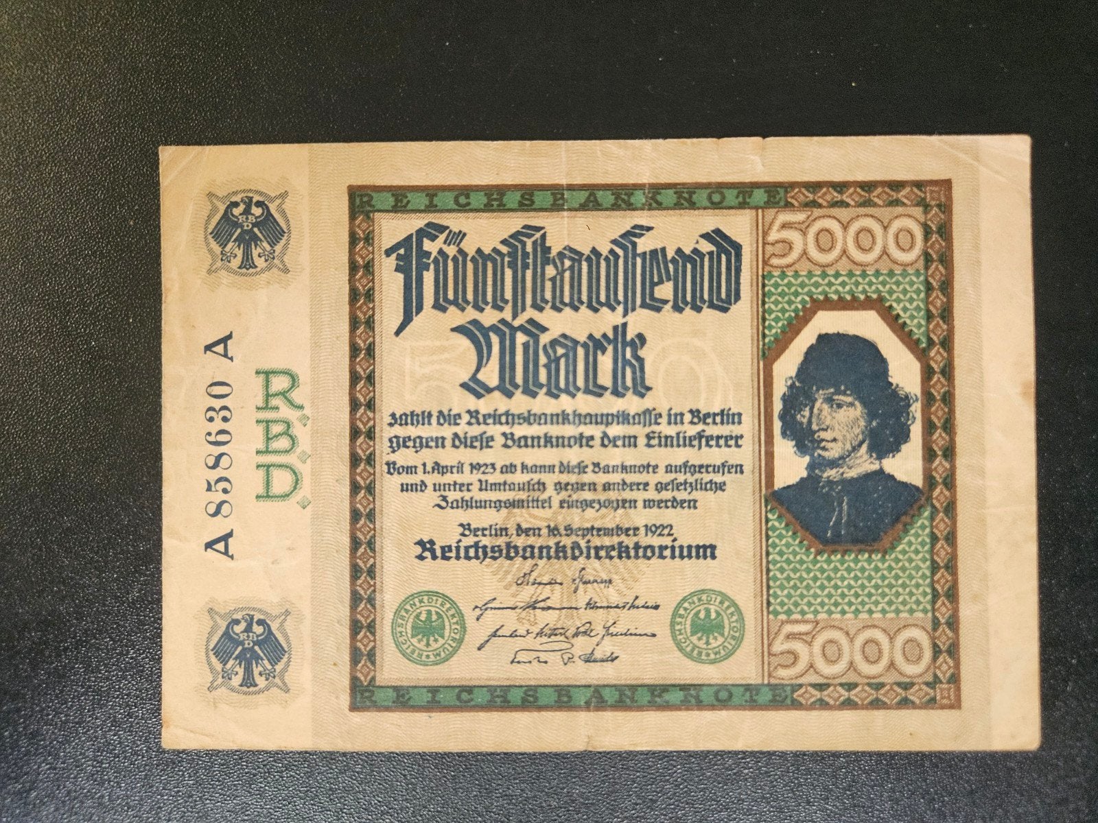 Duitsland pick 77 1922, Ophalen of Verzenden, Duitsland, Los biljet
