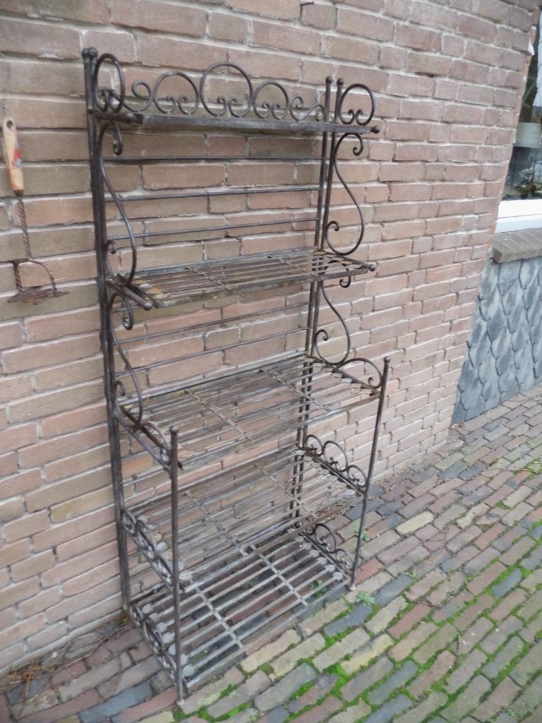 prachtig smeedijzer bakkersrek inklapbaar bakkerij winkel, Antiek en Kunst, Ophalen