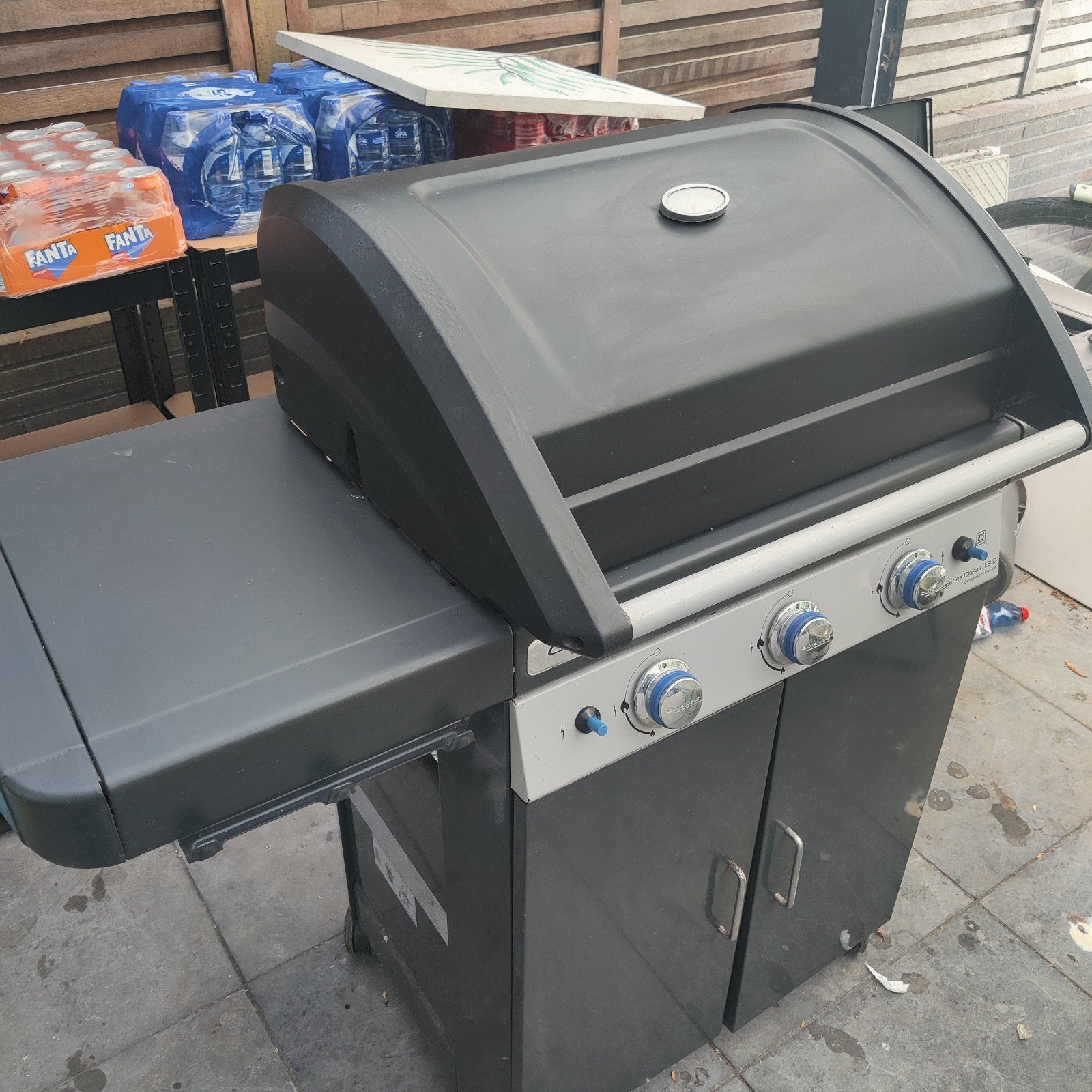 Campingaz gasbarbecue met zijbrander en gasfles, Ophalen, Gebruikt, Campingaz