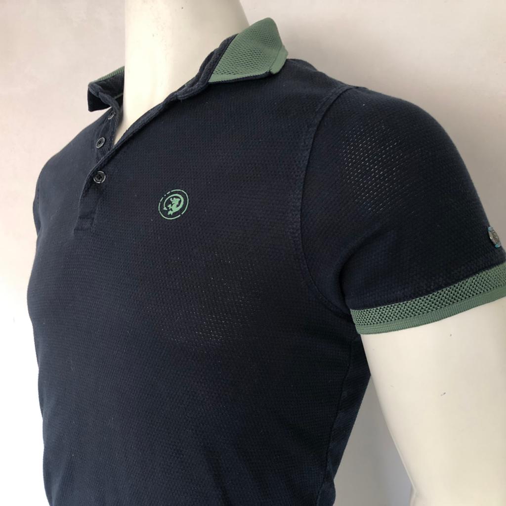 Cast Iron poloshirt - heren premium cotton, Verzenden, Zo goed als nieuw, Maat 46 (S) of kleiner, Blauw