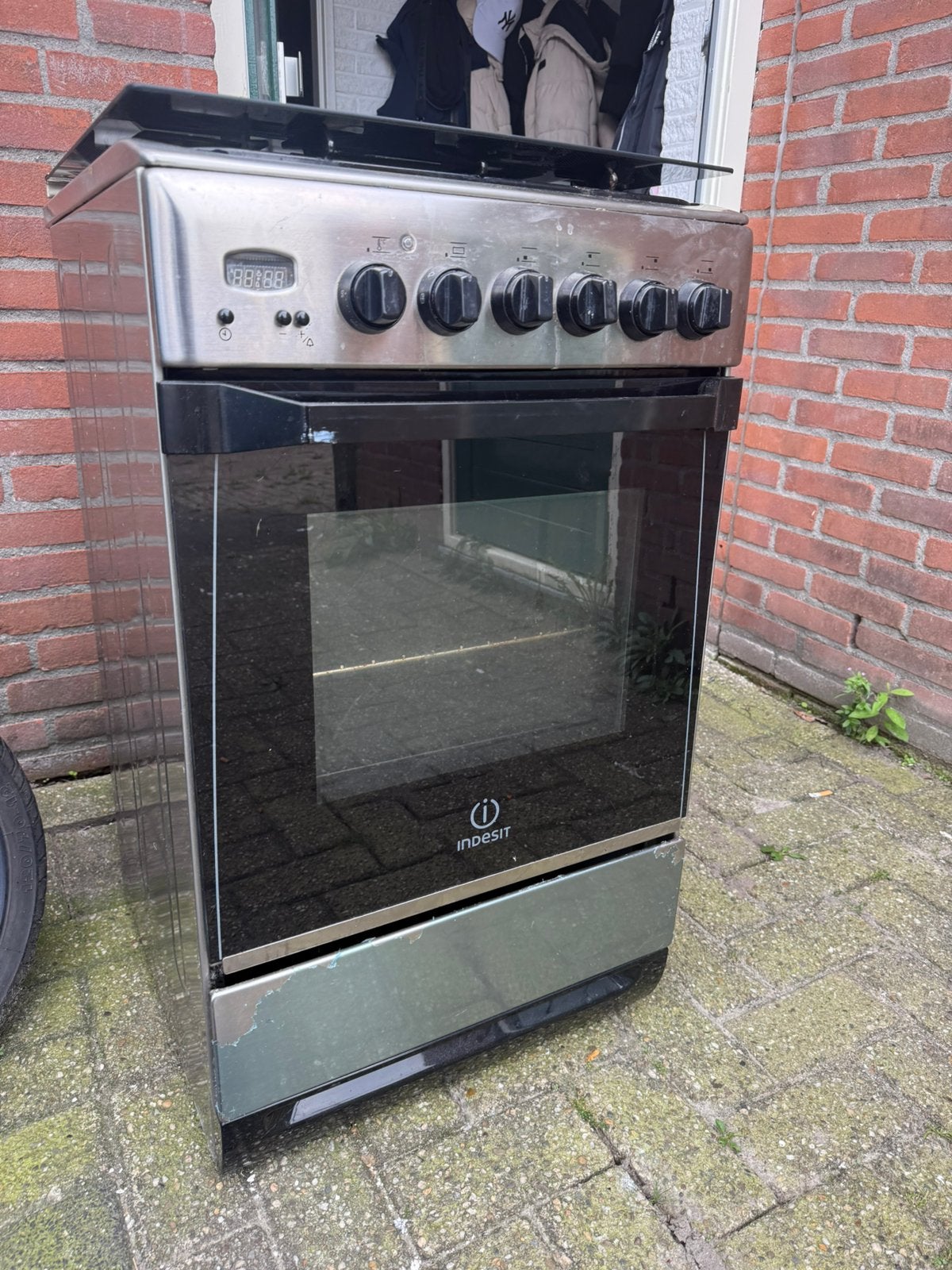 Gasfornuis grijs, Witgoed en Apparatuur, Ophalen, Gebruikt