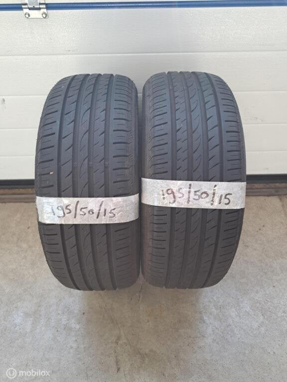 195/50/15 Zomerbanden, Ophalen, Gebruikt, 15 inch, Band(en)