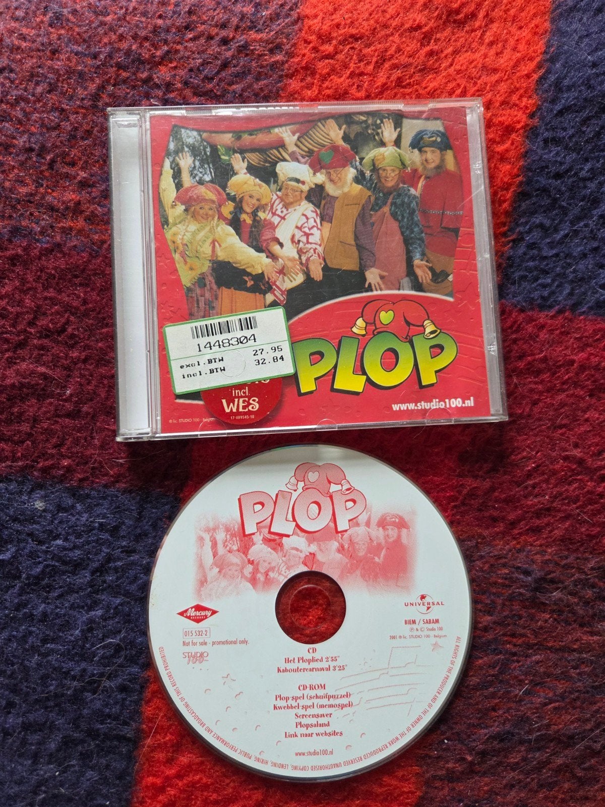 Kabouter Plop Promo CD Single CD-ROM 2001 Studio 100, Ophalen of Verzenden, Zo goed als nieuw, Luisterboek
