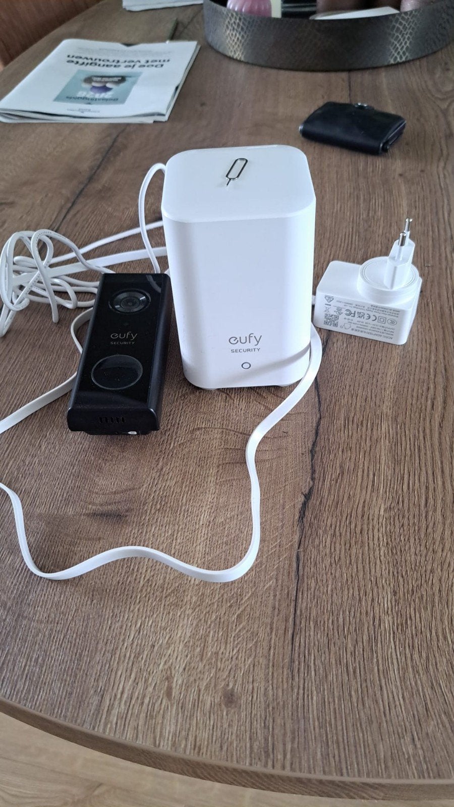 Eufy Security Video Deurbel met HomeBase 2, Ophalen of Verzenden, Zo goed als nieuw, Buitencamera