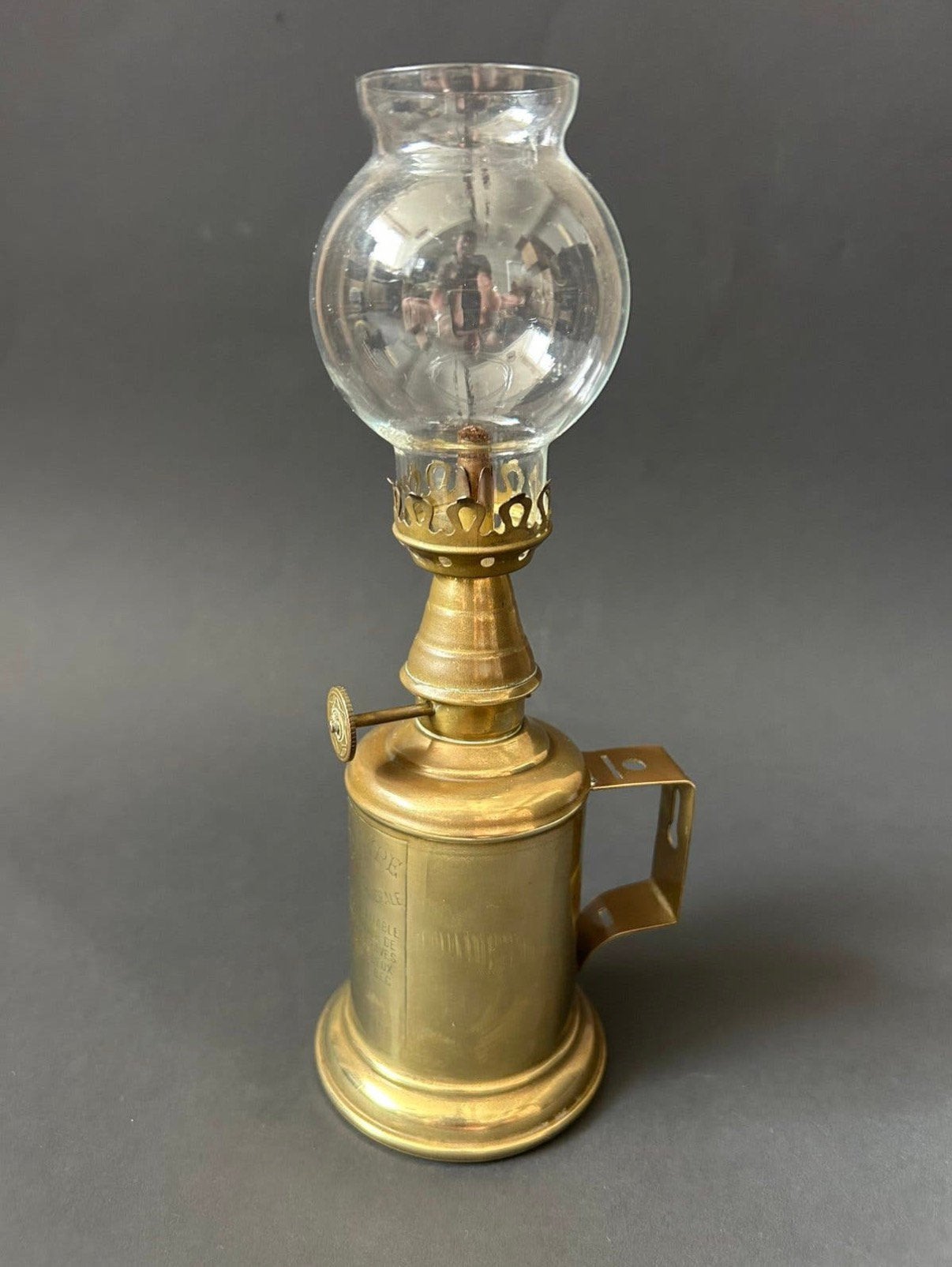 Antiek Franse Olympic Petroleumlamp, Ophalen of Verzenden